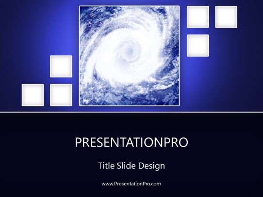 hurricane formation PowerPoint Template title slide design