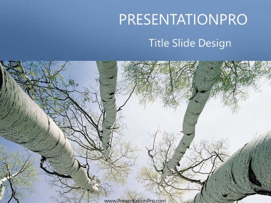 Nature02 PowerPoint Template title slide design