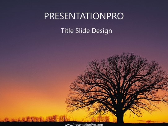 Nature06 PowerPoint Template title slide design