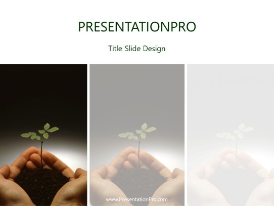 New Life PowerPoint Template title slide design