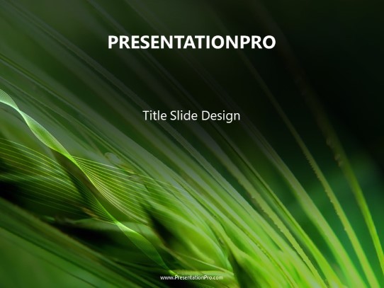 Night Wheat PowerPoint Template title slide design