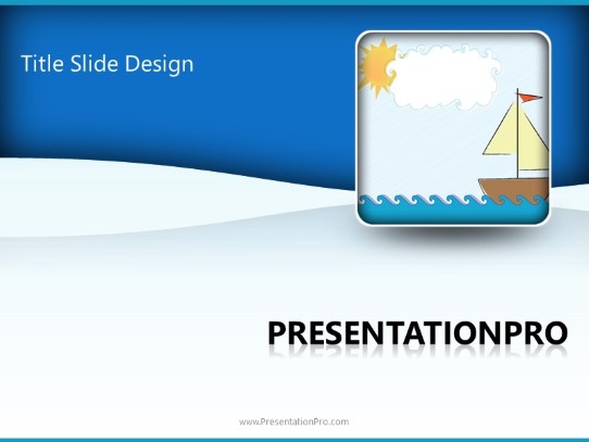 Out For A Sail PowerPoint Template title slide design