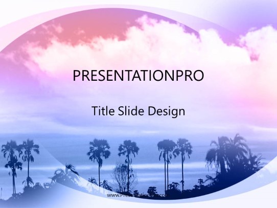 Palmetto PowerPoint Template title slide design