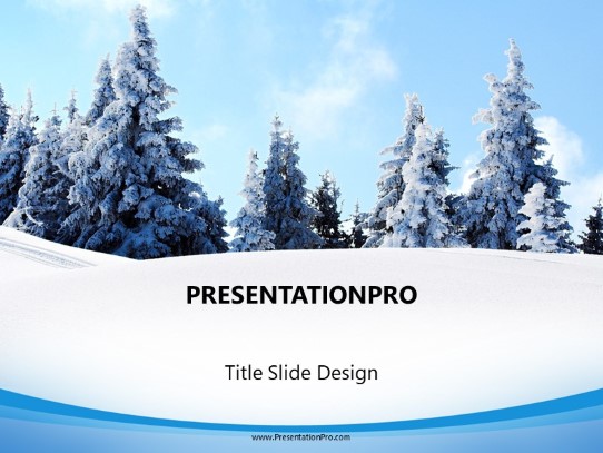 Snowy Forest Nature PowerPoint template - PresentationPro