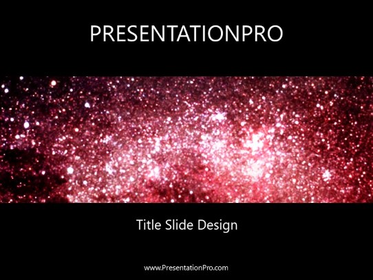Stars PowerPoint Template title slide design
