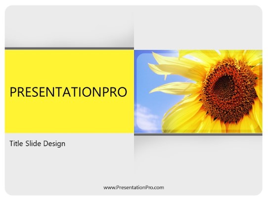 Summer Season PowerPoint Template title slide design