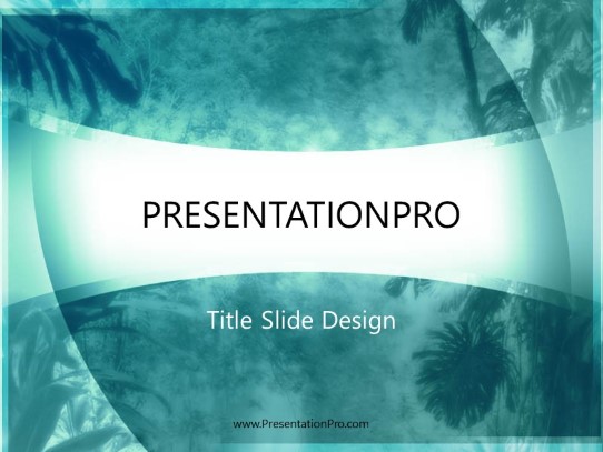 Tropica PowerPoint Template title slide design