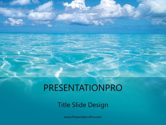 Tropical01 PowerPoint Template title slide design