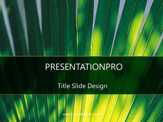 Tropical04 PowerPoint Template title slide design