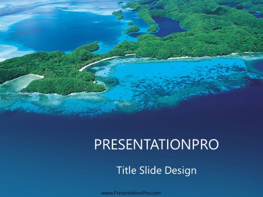 Tropical09 PowerPoint Template title slide design
