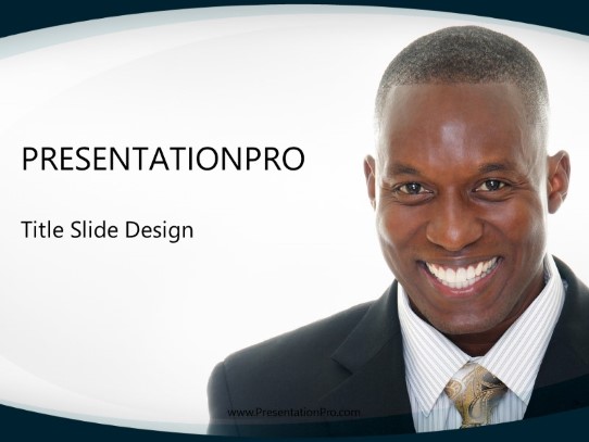 Peob Diverse Businessman PowerPoint Template title slide design