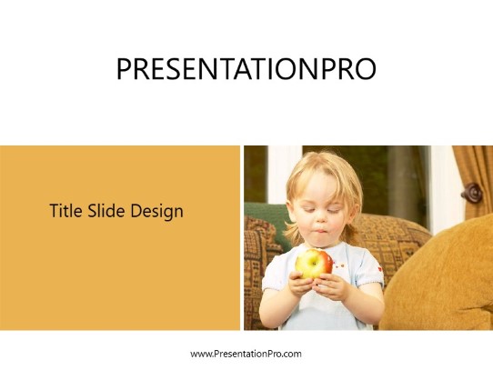 Big Bite PowerPoint Template title slide design