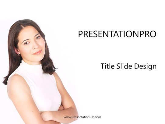 Biz Smile PowerPoint Template title slide design