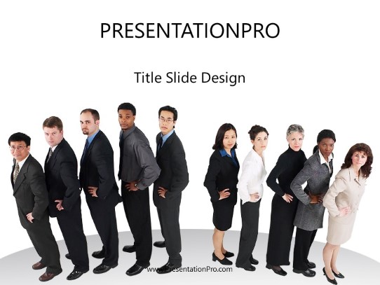 Group Arch PowerPoint Template title slide design