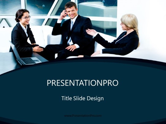 Meet And Greet PowerPoint Template title slide design