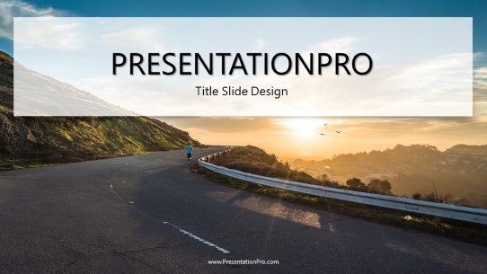 Morning Run 01 Widescreen PowerPoint Template title slide design