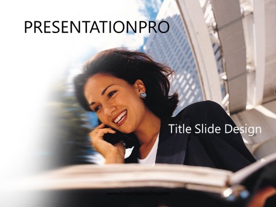 Onphone PowerPoint Template title slide design