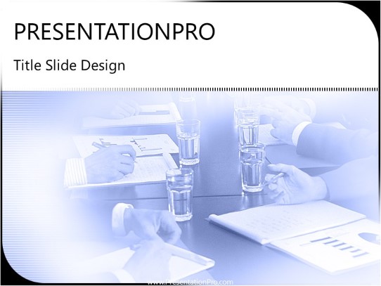 Reports PowerPoint Template title slide design