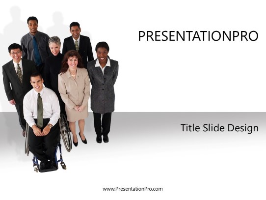Smiley Group1 PowerPoint Template title slide design