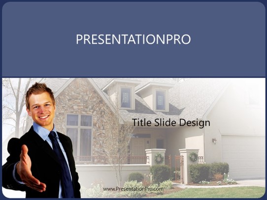 Make The Sale PowerPoint Template title slide design