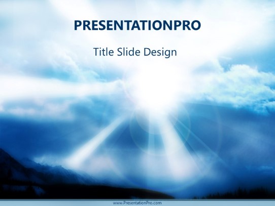 Brightness PowerPoint Template title slide design