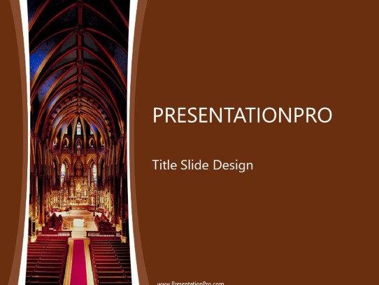 Cathedral 02 PowerPoint Template title slide design