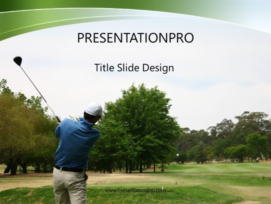 Driving PowerPoint Template title slide design