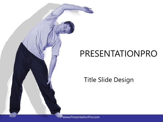 Stretch PowerPoint Template title slide design