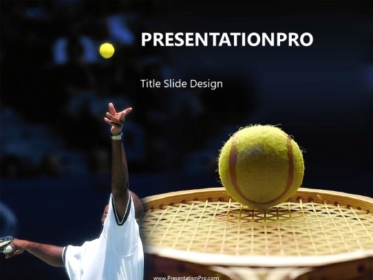 The Serve PowerPoint Template title slide design