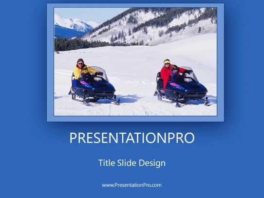 Winter Fun PowerPoint Template title slide design