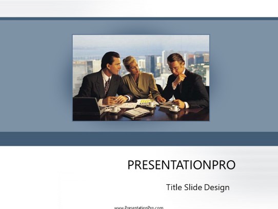 Advise PowerPoint Template title slide design