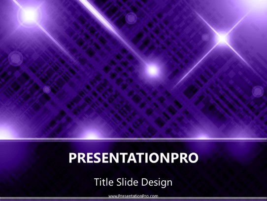 Circuitry Info Purple PowerPoint Template title slide design