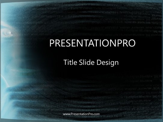 Codehead PowerPoint Template title slide design