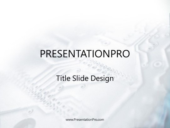 Digital PowerPoint Template title slide design
