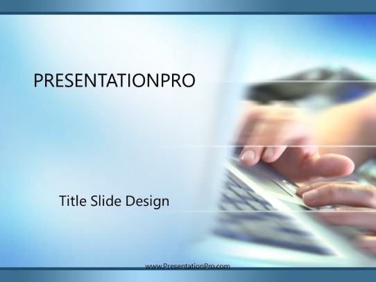 Fast Type PowerPoint Template title slide design