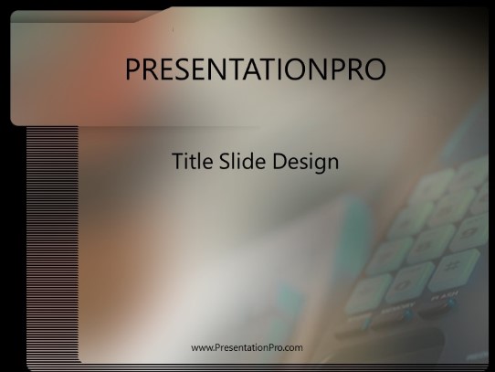 Moodscreen PowerPoint Template title slide design