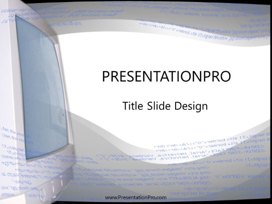 Newnet PowerPoint Template title slide design