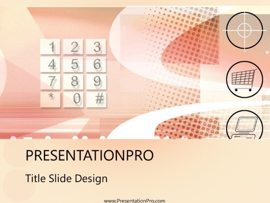 Online07 PowerPoint Template title slide design