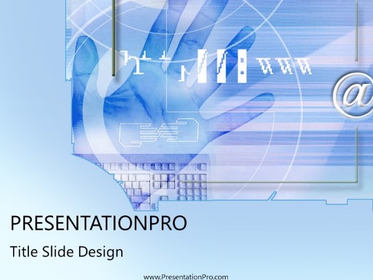 Online08 PowerPoint Template title slide design