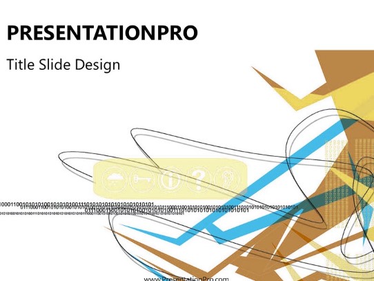 Online13 Yellow PowerPoint Template title slide design