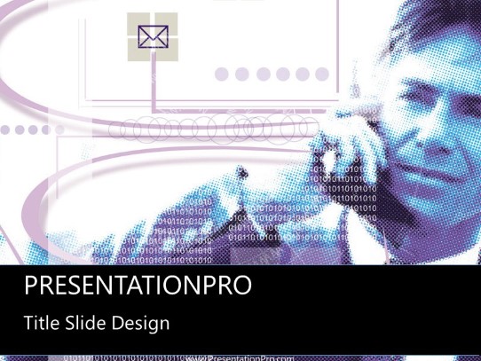 Online20 PowerPoint Template title slide design