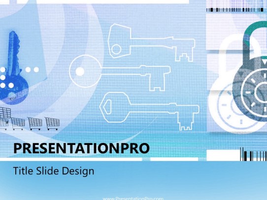 Online21 Blue PowerPoint Template title slide design
