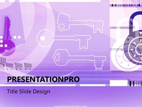 Online21 Purple PowerPoint Template title slide design