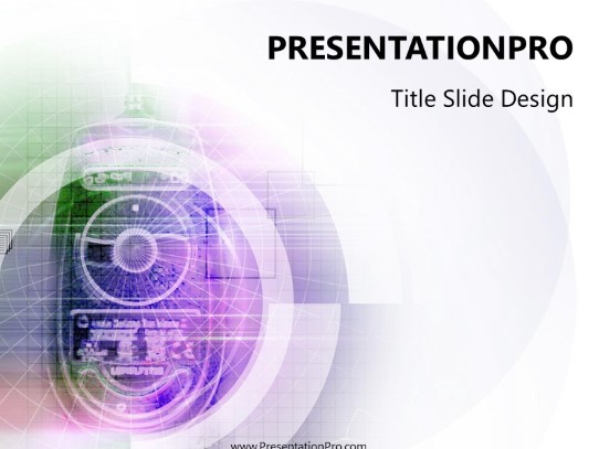 Online22 Purple PowerPoint Template title slide design