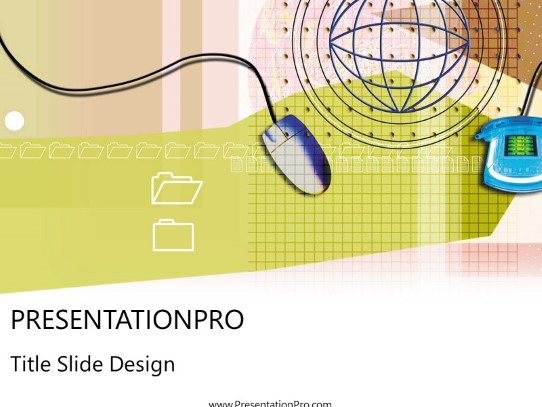 Online25 PowerPoint Template title slide design