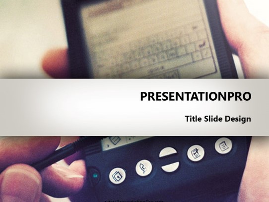 Palm PowerPoint Template title slide design