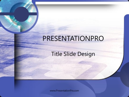 Parkinglot PowerPoint Template title slide design