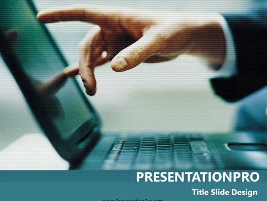 Right There PowerPoint Template title slide design