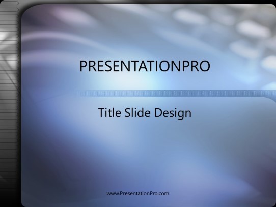 Smoothblu PowerPoint Template title slide design