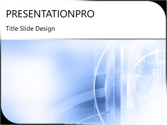 Tech Way PowerPoint Template title slide design